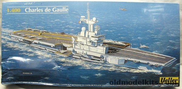 Heller 1/400 Charles de Gaulle - Nuclear Powered Aircraft Carrier, 81072 plastic model kit